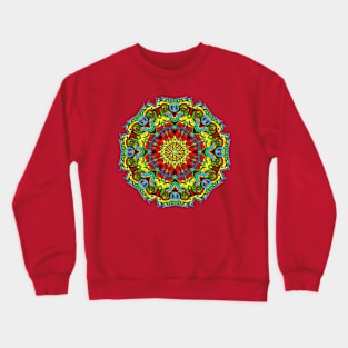 Teal Mandala Crewneck Sweatshirt